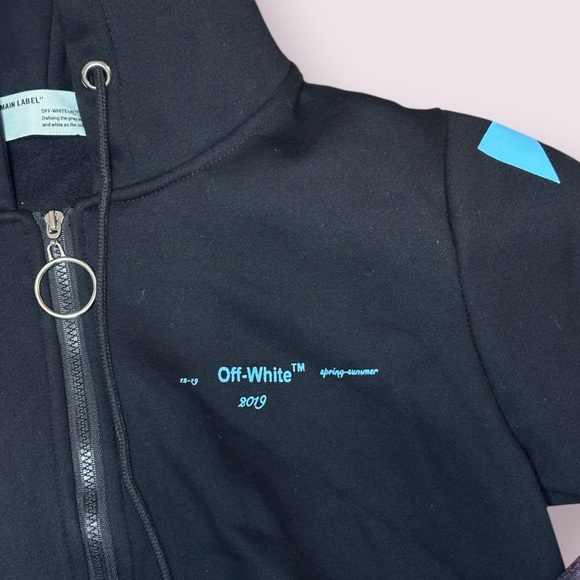 Off White Multicolour Gradient Arrows Zip Up Hoodie F/W 18 Men’s Size M - Picture 2 of 6